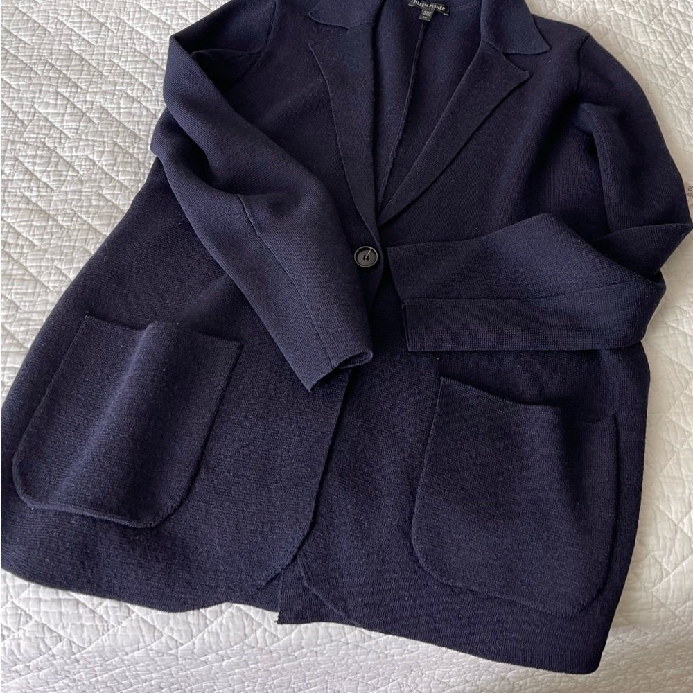 Eileen Fisher Women's Navy Blazer